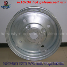 11.2-38 R1 Irrigation Tyre Set with Hot Galvanized Rim (W10X38)